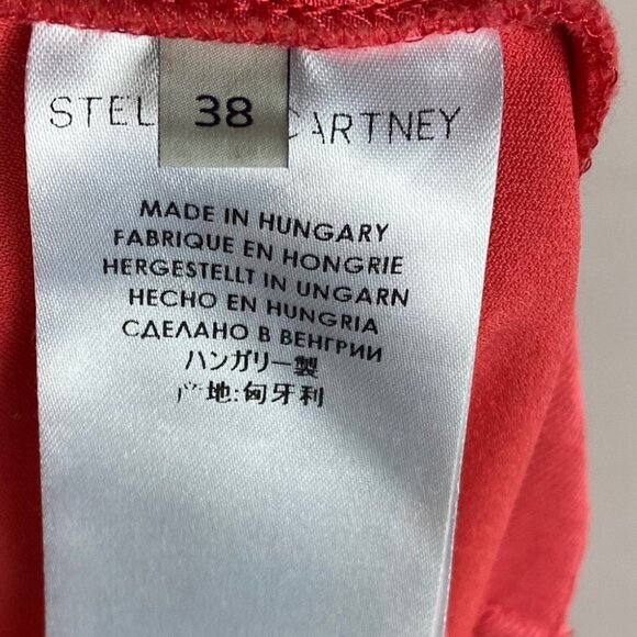 Stella McCartney Tamara Trousers Coral Red Womens Size 38 or US Size 4‎ Pants - Picture 10 of 15